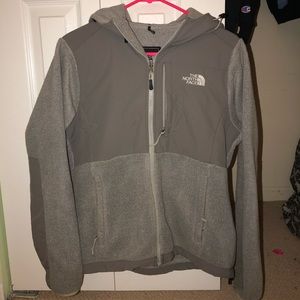 North face fleece full zip hoodie